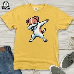 Dog Dab Heavy Cotton Comfort Colors Tee Gift For Dog Lover
