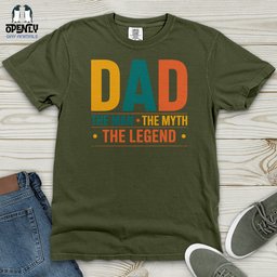 Dad The Man The Myth The Legend Heavy Cotton Comfort Colors Tee Gift For Dad