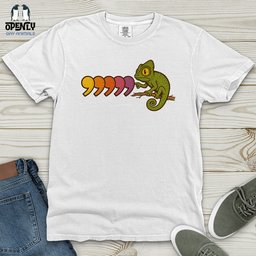 Comma Chameleon Heavy Cotton Comfort Colors Tee Gift For Animal Lover