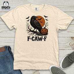 F Caw F Heavy Cotton Comfort Colors Tee Gift For Animal Lover