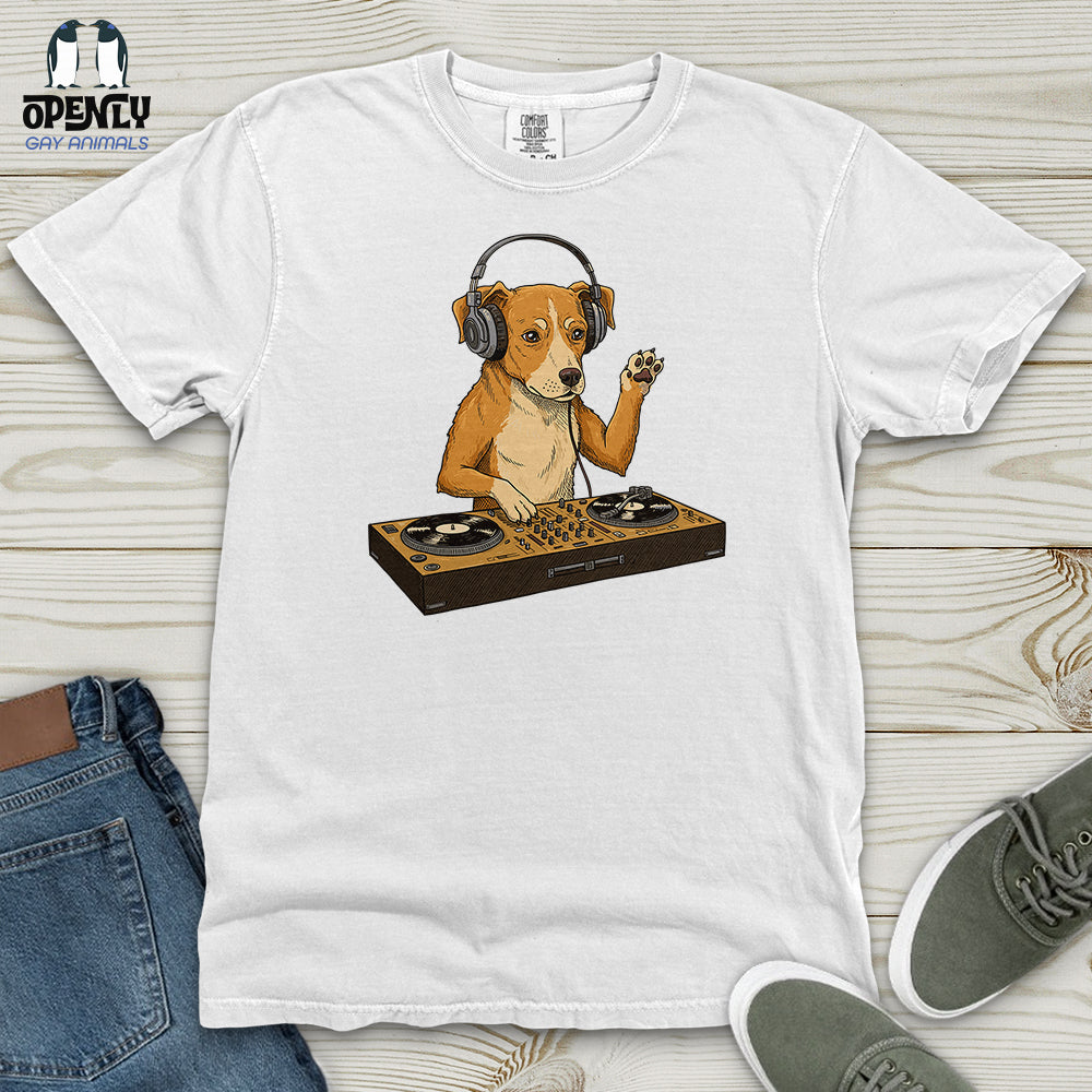 Dog DJ Heavy Cotton Comfort Colors Tee Gift For Dog Lover