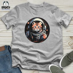 Cat Astronaut Unisex T Shirt Gift For Cat Lover
