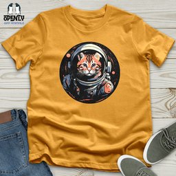 Cat Astronaut Unisex T Shirt Gift For Cat Lover