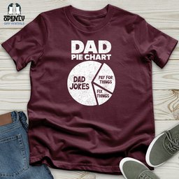 Dad Pie Chart Unisex T Shirt Gift For Dad