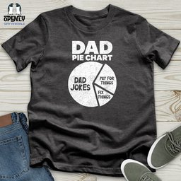 Dad Pie Chart Unisex T Shirt Gift For Dad
