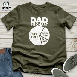 Dad Pie Chart Unisex T Shirt Gift For Dad