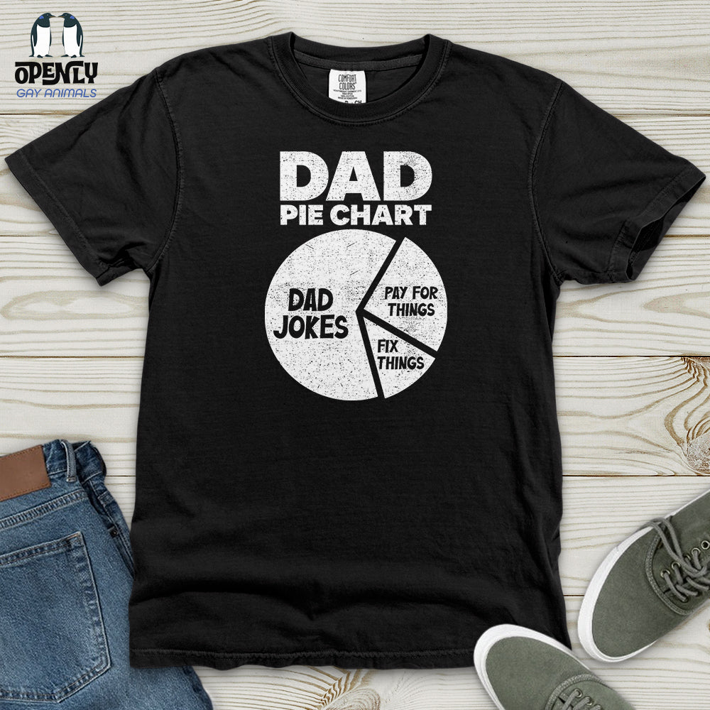 Dad Pie Chart Heavy Cotton Comfort Colors Tee Gift For Dad