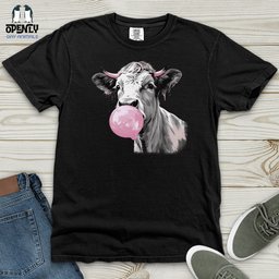 Cow Gum Heavy Cotton Comfort Colors Tee Gift For Animal Lover