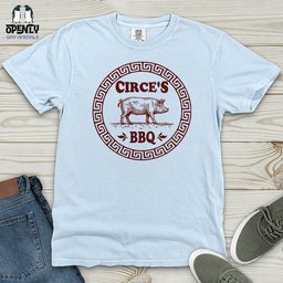 Circes BBQ Heavy Cotton Comfort Colors Tee Gift For Animal Lover