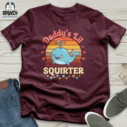 Daddys Lil Squirter Unisex T Shirt Gift For Animal Lover