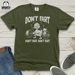 Dont Fart Heavy Cotton Comfort Colors Tee Gift For Animal Lover