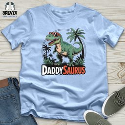Daddysaurus Softstyle Tee Gift For Animal Lover