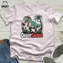 Daddysaurus Softstyle Tee Gift For Animal Lover