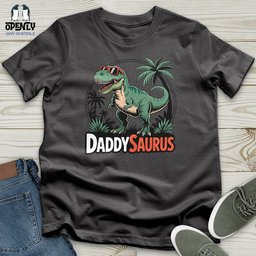 Daddysaurus Softstyle Tee Gift For Animal Lover