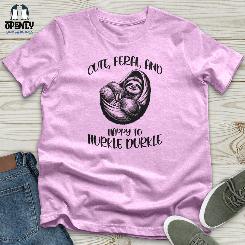 Cute Feral And Happy Unisex T Shirt Gift For Animal Lover