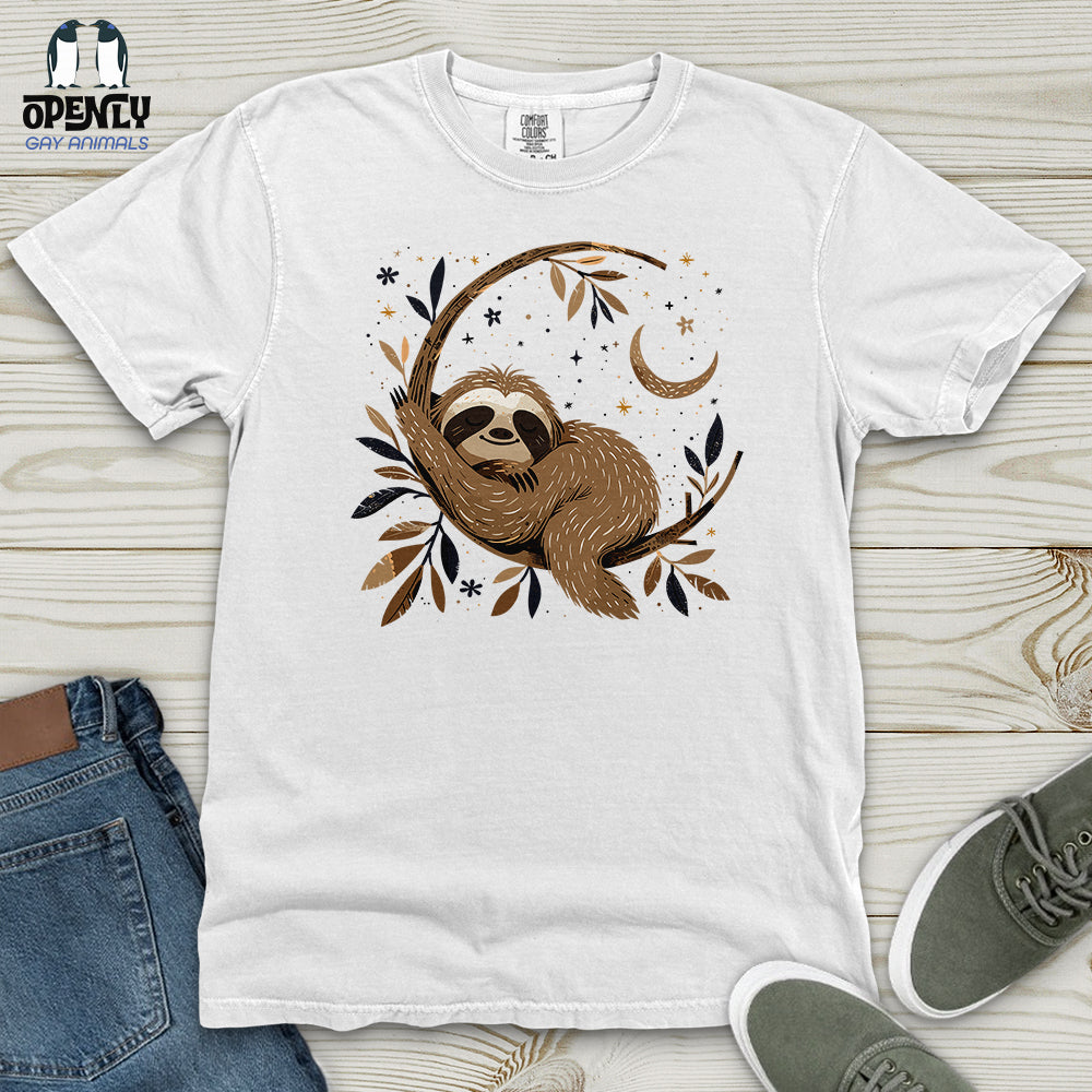 Cosmic Sloth Dreams Heavy Cotton Comfort Colors Tee Gift For Animal Lover