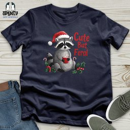 Cute But Feral Softstyle Tee Gift For Animal Lover