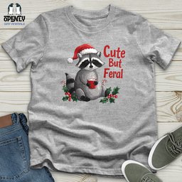 Cute But Feral Softstyle Tee Gift For Animal Lover
