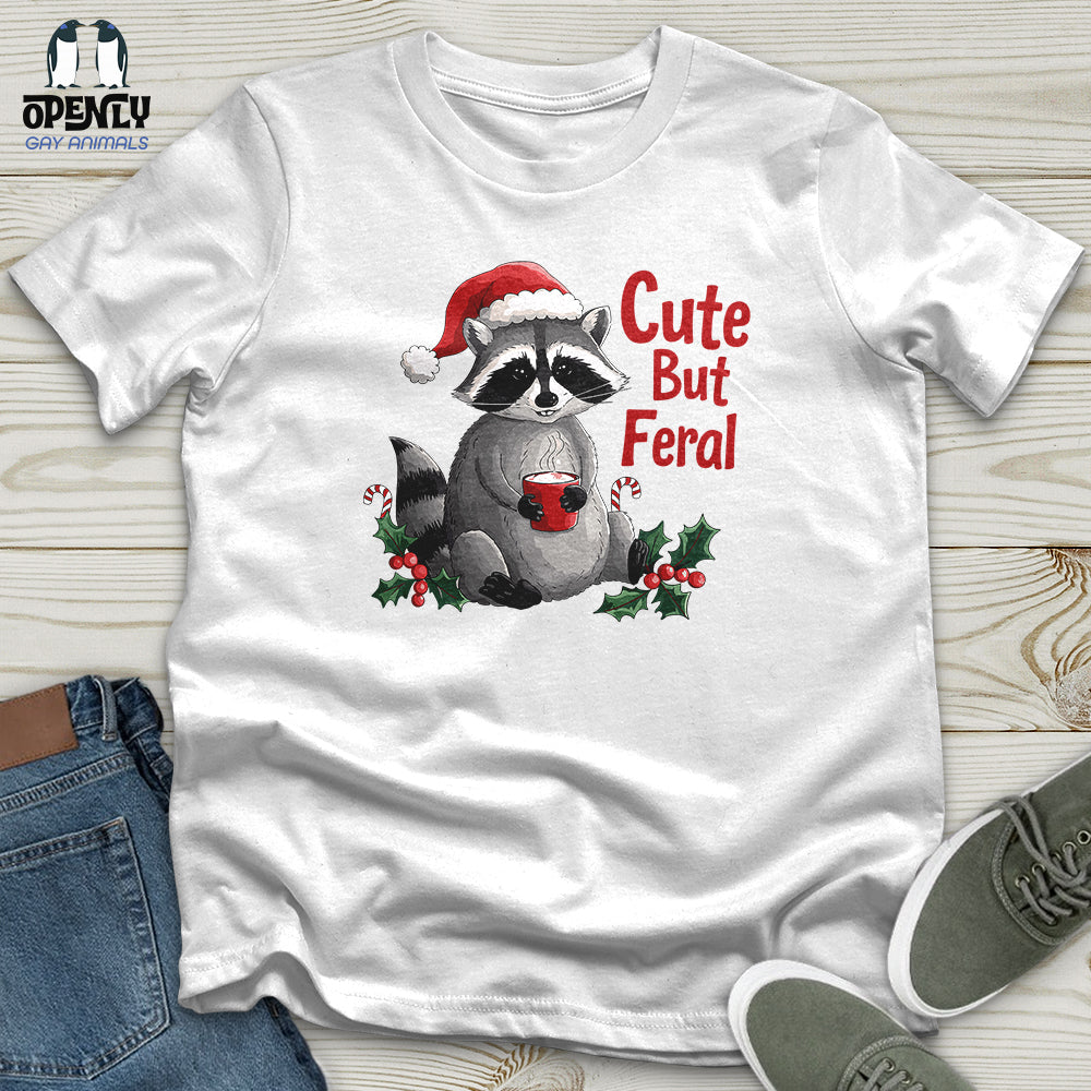 Cute But Feral Softstyle Tee Gift For Animal Lover