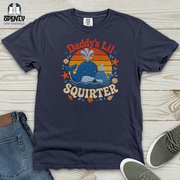 Daddys Lil Squirter 02 Heavy Cotton Comfort Colors Tee Gift For Animal Lover