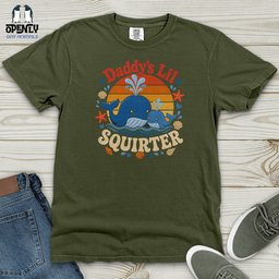Daddys Lil Squirter 02 Heavy Cotton Comfort Colors Tee Gift For Animal Lover