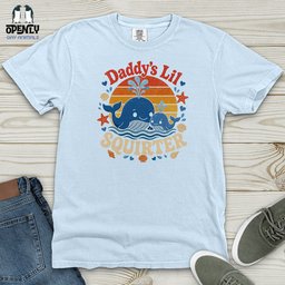 Daddys Lil Squirter 02 Heavy Cotton Comfort Colors Tee Gift For Animal Lover