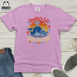 Daddys Lil Squirter 02 Heavy Cotton Comfort Colors Tee Gift For Animal Lover