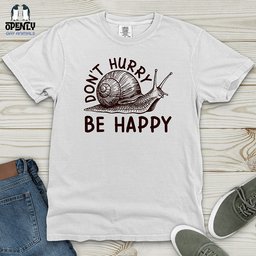 Dont Hurry Be Happy Heavy Cotton Comfort Colors Tee Gift For Animal Lover