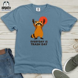 Everyday Is Trash Day Heavy Cotton Comfort Colors Tee Gift For Animal Lover