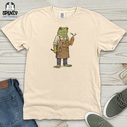 Frog Gardener Heavy Cotton Comfort Colors Tee Gift For Frog Lover