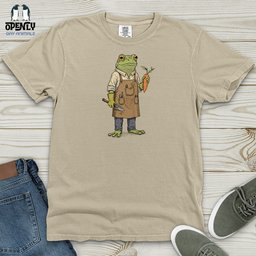Frog Gardener Heavy Cotton Comfort Colors Tee Gift For Frog Lover