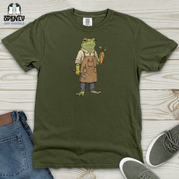 Frog Gardener Heavy Cotton Comfort Colors Tee Gift For Frog Lover