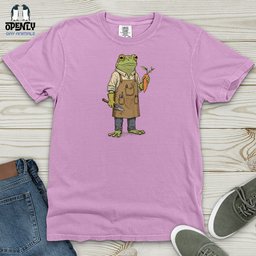 Frog Gardener Heavy Cotton Comfort Colors Tee Gift For Frog Lover