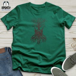 Entwined Roots Visage Unisex T Shirt Gift For Animal Lover