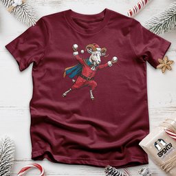 Goat With Snowballs Unisex T Shirt Gift For Animal Lover