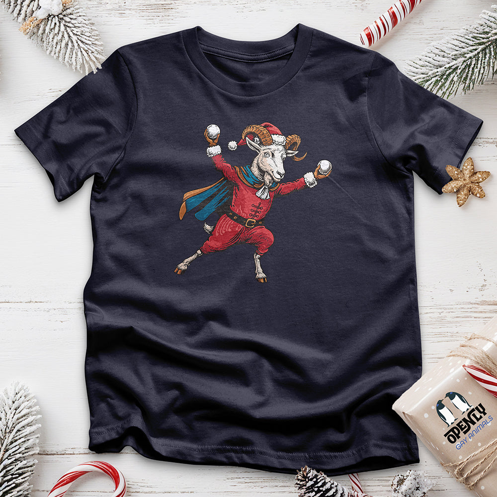 Goat With Snowballs Unisex T Shirt Gift For Animal Lover