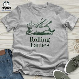 Funny Cat Rolling Fatties Cat Unisex T Shirt Gift For Cat Lover