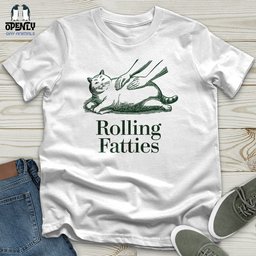Funny Cat Rolling Fatties Cat Unisex T Shirt Gift For Cat Lover