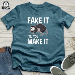 Fake IT Til You Make IT Unisex T Shirt Gift For Animal Lover