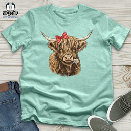 Fluffy Highlander Unisex T Shirt Gift For Animal Lover