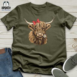 Fluffy Highlander Unisex T Shirt Gift For Animal Lover