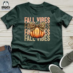 Fall Vibes Unisex T Shirt Gift For Animal Lover