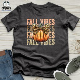Fall Vibes Unisex T Shirt Gift For Animal Lover