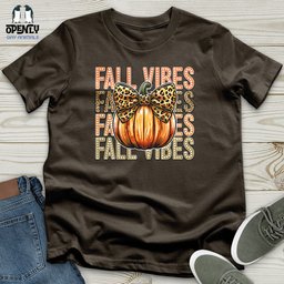 Fall Vibes Unisex T Shirt Gift For Animal Lover