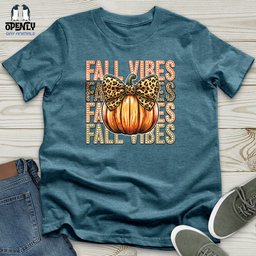 Fall Vibes Unisex T Shirt Gift For Animal Lover