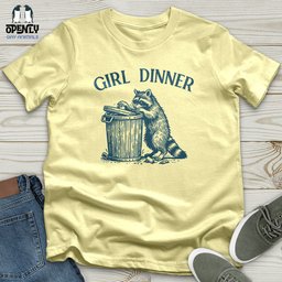 Girl Dinner Softstyle Tee Gift For Animal Lover