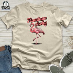 Flamingo Away Softstyle Tee Gift For Animal Lover