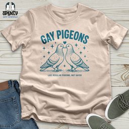 Gay Pigeons Unisex T Shirt Gift For Animal Lover