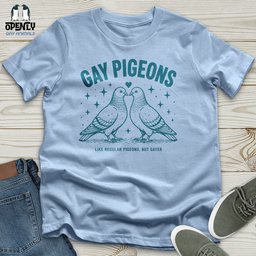 Gay Pigeons Unisex T Shirt Gift For Animal Lover