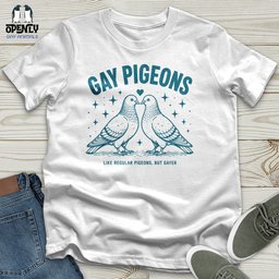Gay Pigeons Unisex T Shirt Gift For Animal Lover